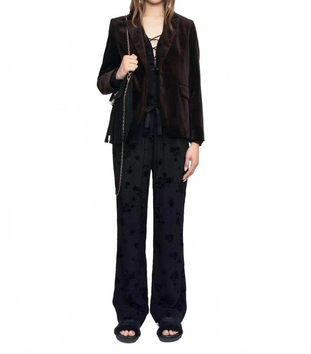 NEW ZADIG & VOLTAIRE poma pants in black